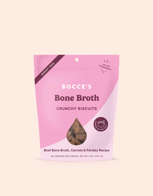 Bocce's Bakery Beef Bone Broth and Carrot Dog Treats - 5oz