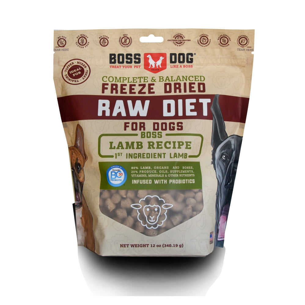 Boss Dog Freeze Dried Raw Lamb 12oz