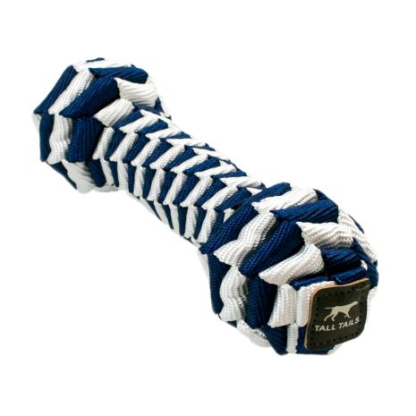 Tall Tails Braided Bone Navy 9"