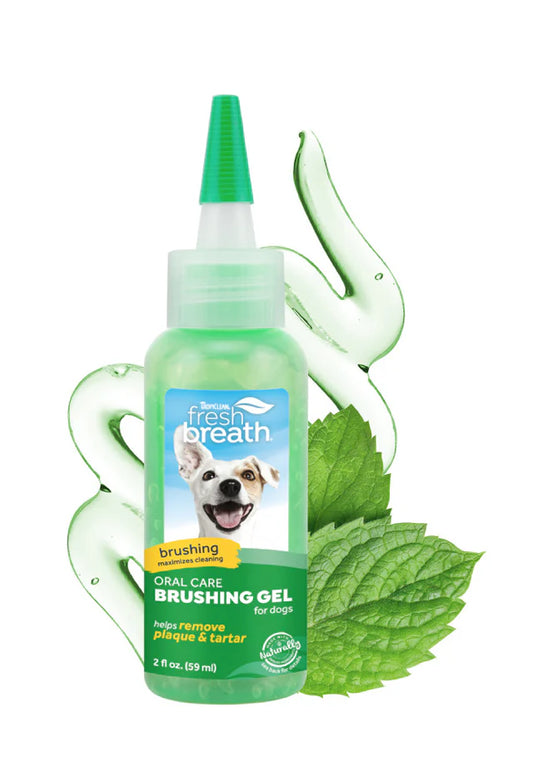 Tropiclean Fresh Breath Clean Teeth Brushing Gel For Dogs 2oz