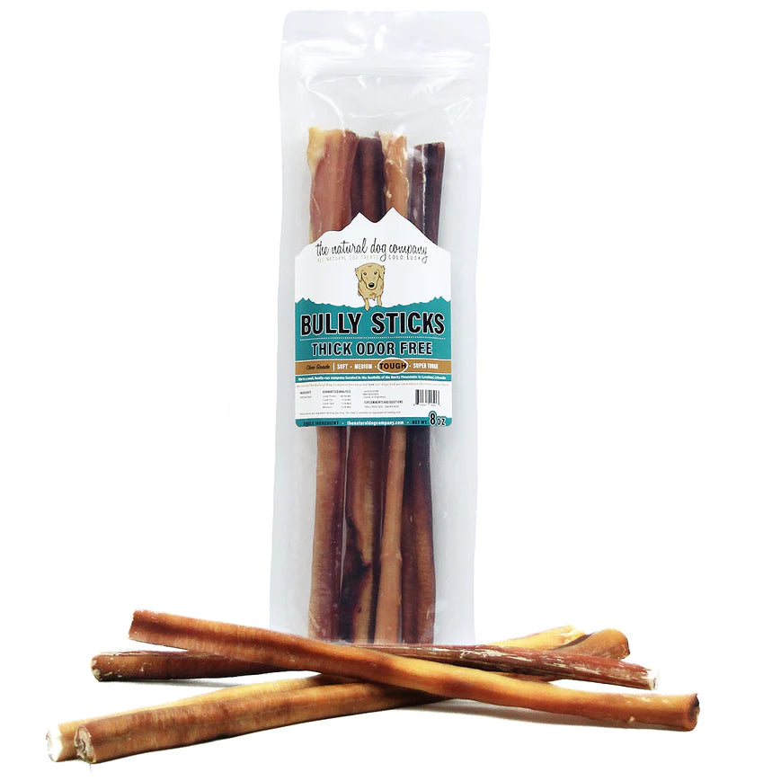 Natural Dog Thick Odor Free 12" Bully Stick 8oz