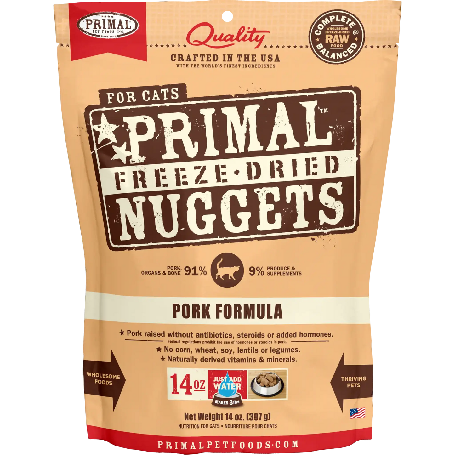 Primal Freeze Dried Raw Cat Food Pork Recipe 5.5oz