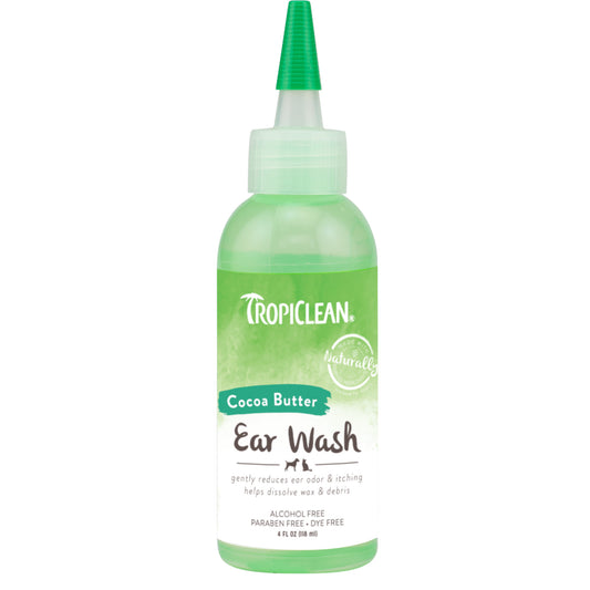 Tropiclean Cocoa Butter Ear Wash For Pets 4 oz