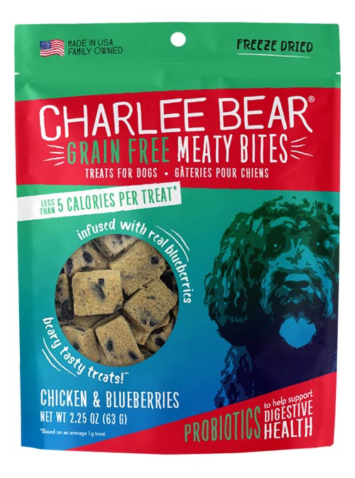 Charlee Bear Meaty Bites Chicken Blueberry 2.25oz