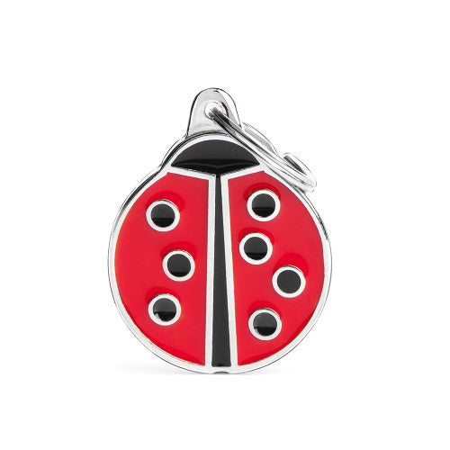 MyFamily Charms Large Ladybug Dog Tag