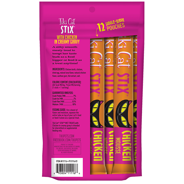 Tiki Cat Mousse Stix Chicken 3-oz