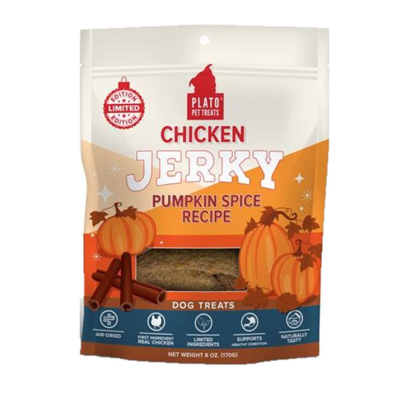 Plato Holiday Chicken Jerky Pumpkin Spice 6oz