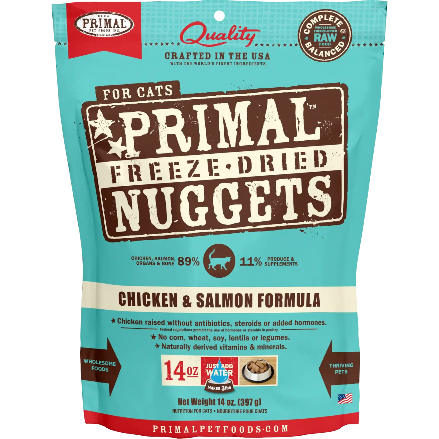 Primal Freeze Dried Raw Cat Food Chicken & Salmon Recipe 5.5oz