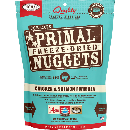 Primal Freeze Dried Raw Cat Food Chicken & Salmon Recipe 5.5oz