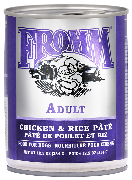 Fromm Classic Chicken & Rice Pate Canned Dog Food 12.5 oz