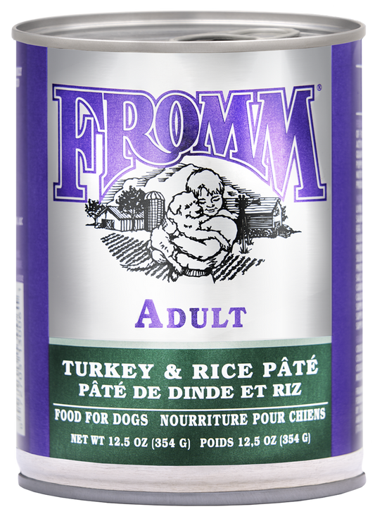 Fromm Classic Turkey & Rice Pate Canned Dog Food 12.5 oz