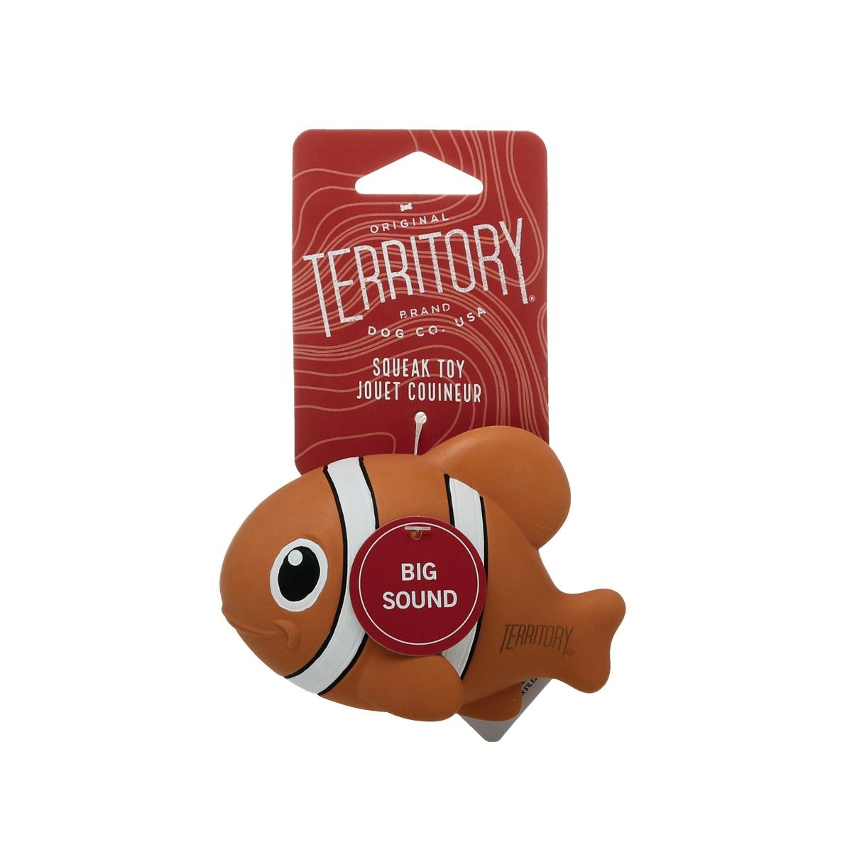 Territory Dog Toy Latex Clown Fish 4.5"