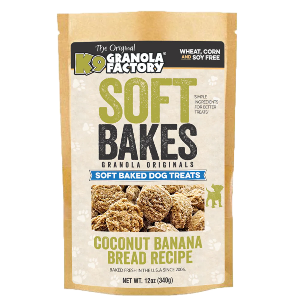 K9 Granola Factory Soft Bakes Coconut Banana Bread 12oz