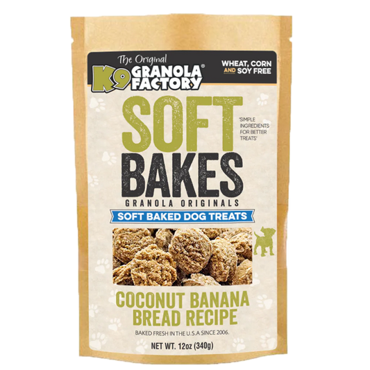 K9 Granola Factory Soft Bakes Coconut Banana Bread 12oz