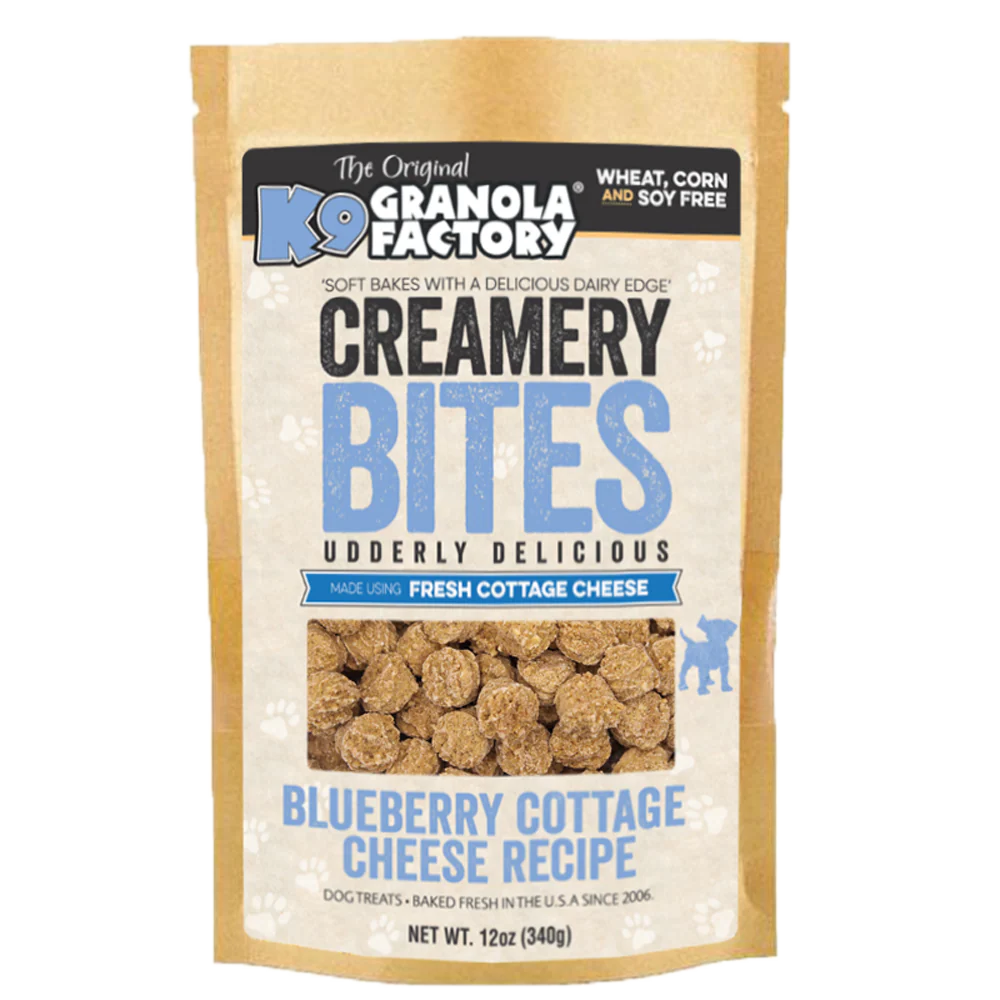 K9 Granola Factory Creamery Bites Blueberry Cottage Cheese 12oz