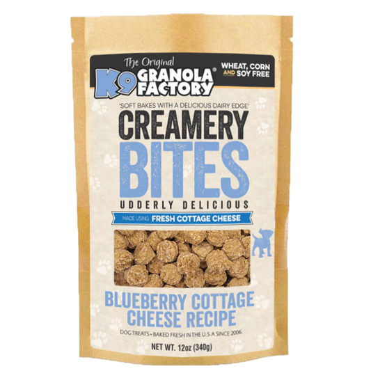 K9 Granola Factory Creamery Bites Blueberry Cottage Cheese 12oz
