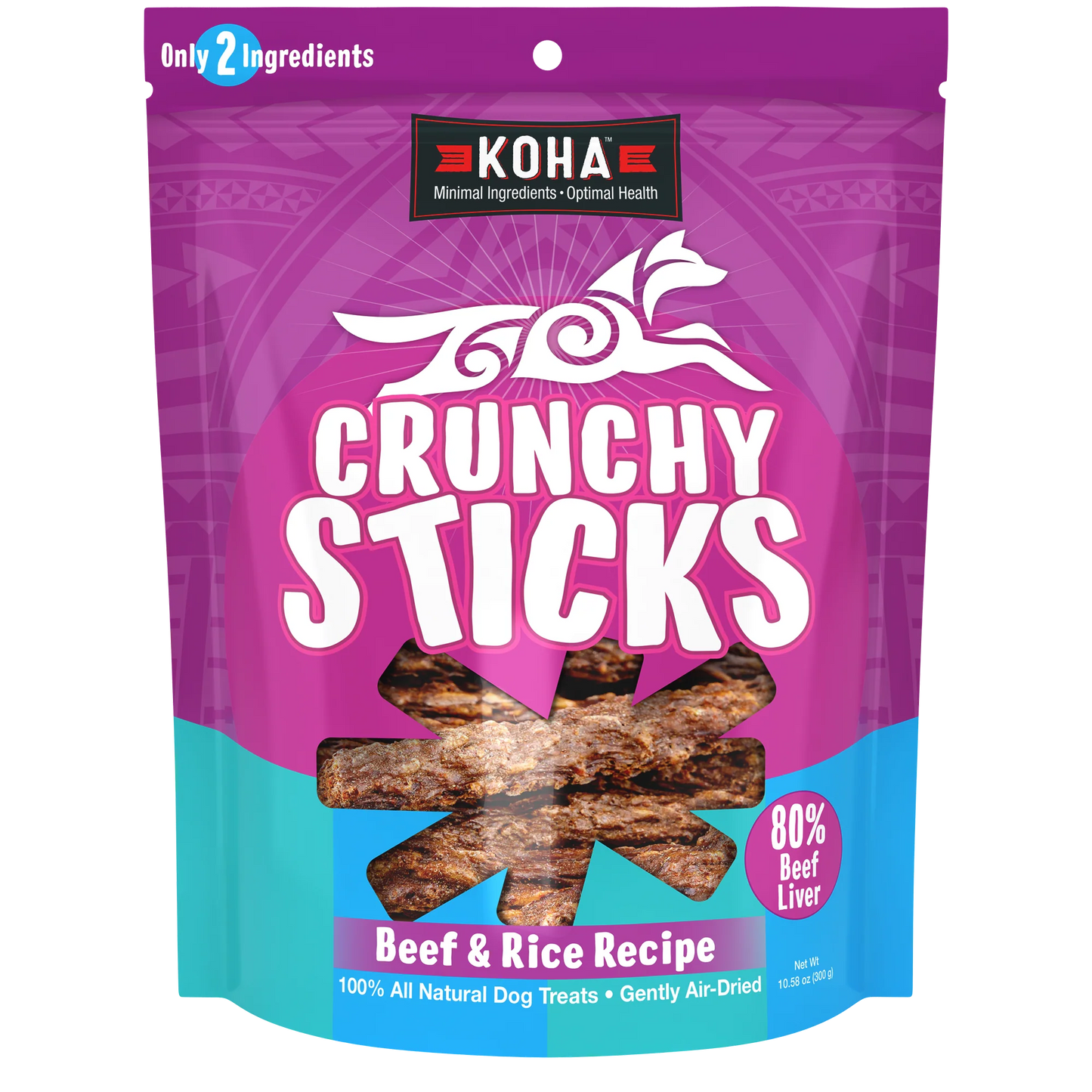 Koha Crunchy Sticks Beef & Rice Recipe 10.58oz