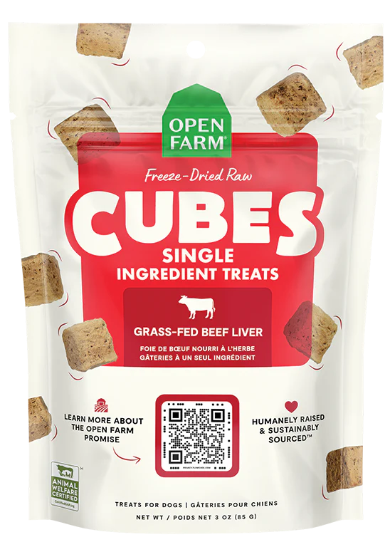 Open Farm Freezed Dried Raw Cubes Dog Treats