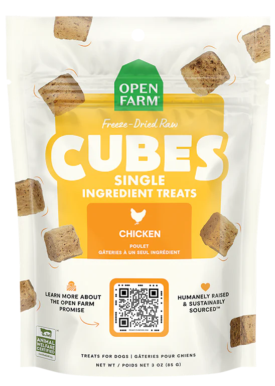 Open Farm Freezed Dried Raw Cubes Dog Treats