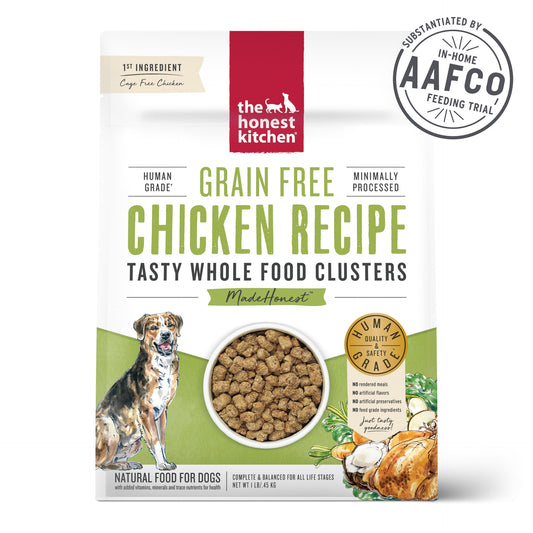 Honest Kitchen Whole Food Grain Free Chicken Clusters Dry Dog Food