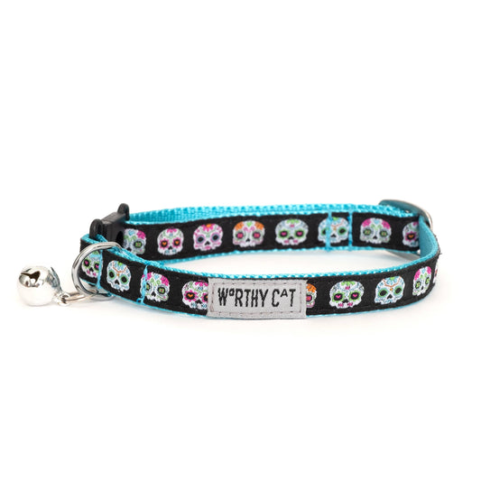 The Worthy Dog Skeletons Cat Collar