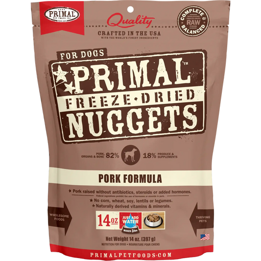 Primal Freeze Dried Raw Dog Food Pork Recipe 5.5oz