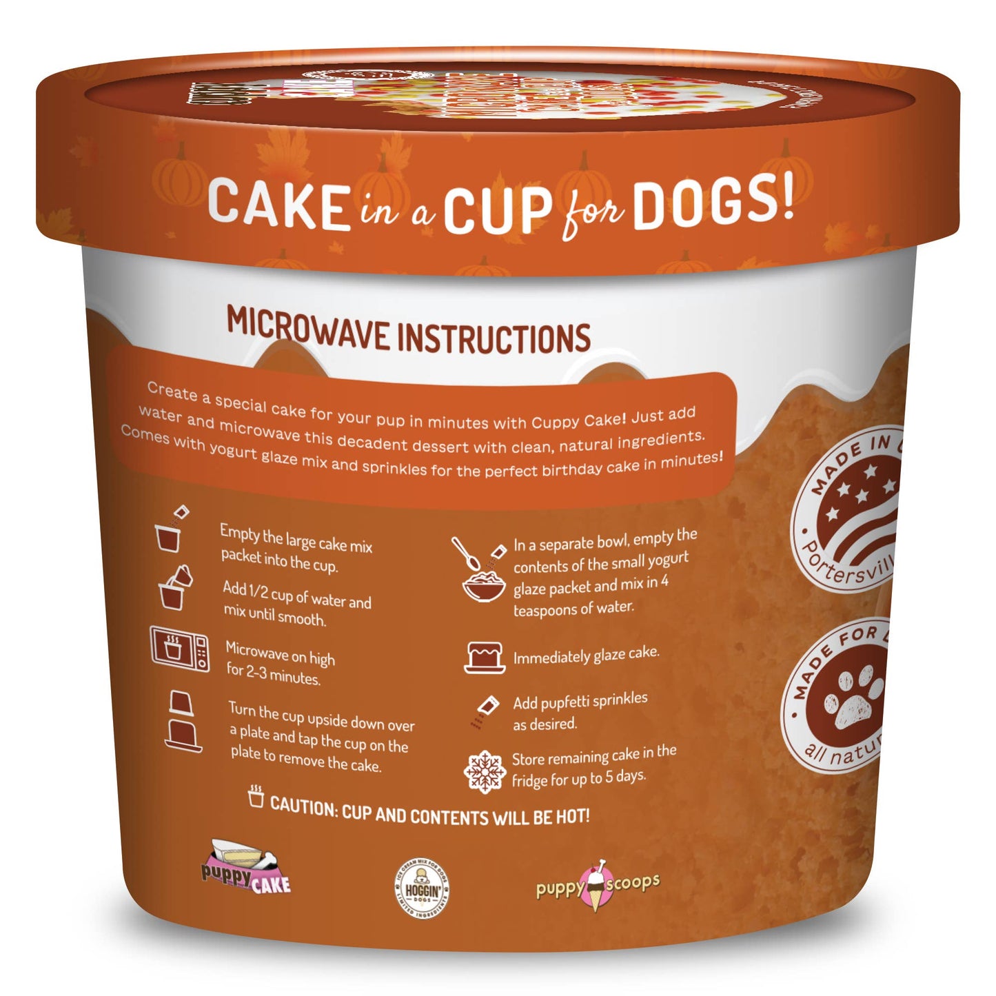 Cuppy Cake - Microwave Cake in A Cup - Pumpkin Spice Flavor