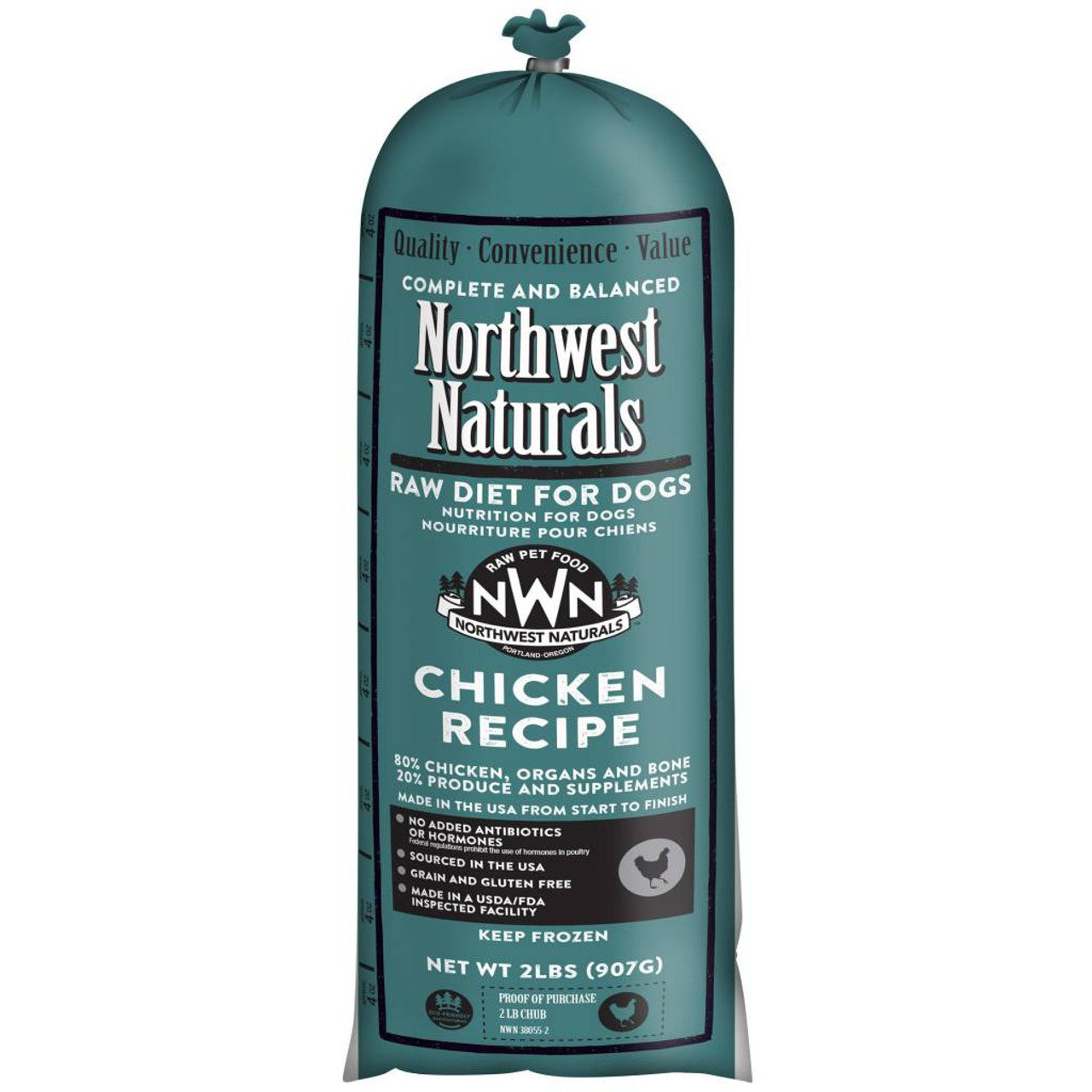 Northwest Naturals Frozen Chicken Chub 5lb