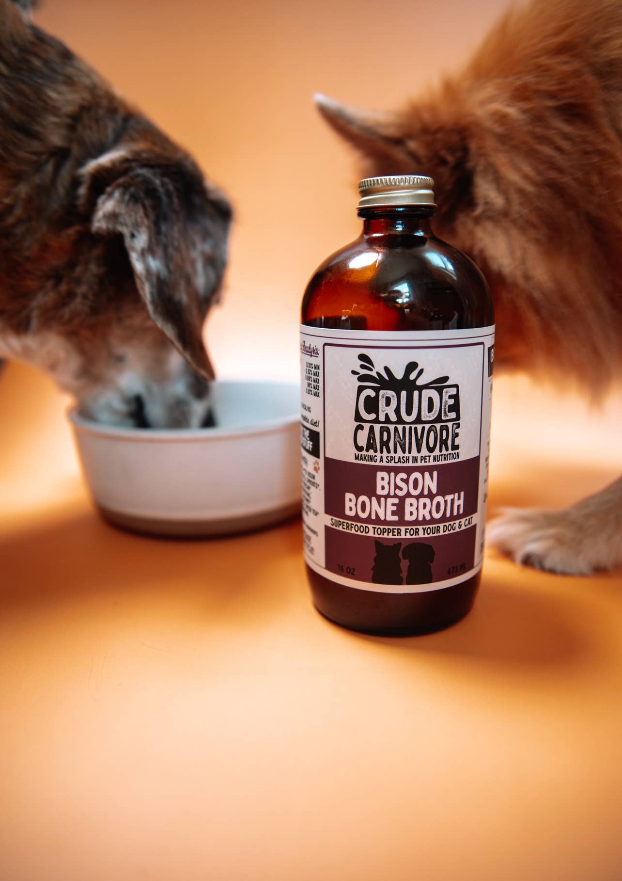 Crude Carnivore 16oz Bison Bone Broth