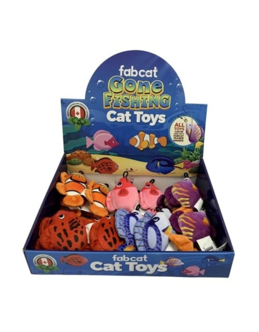 FabCat Gone Fishing Catnip Toys Assorted