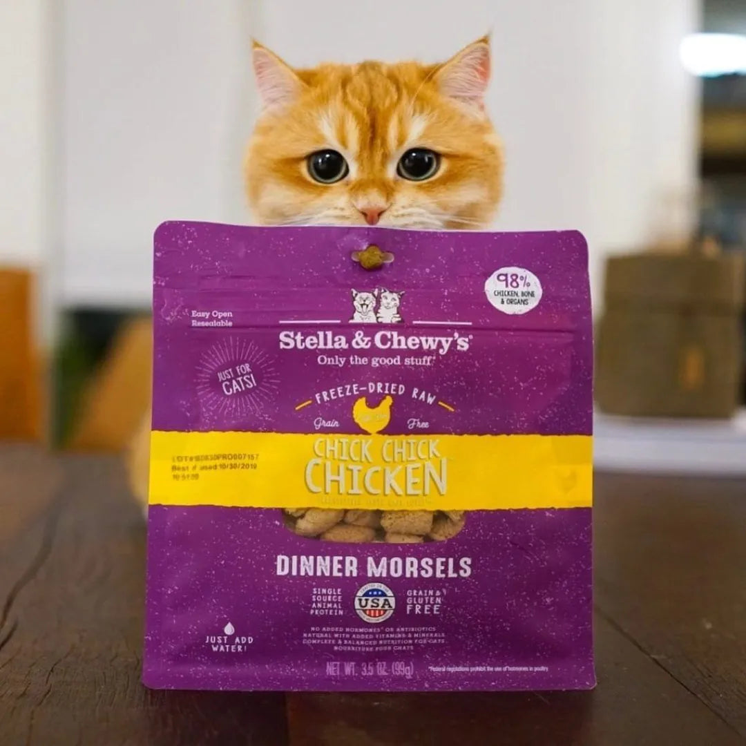 Stella & Chewy's Freeze Dried Raw Cat Food Chick Chick Chicken Morsels