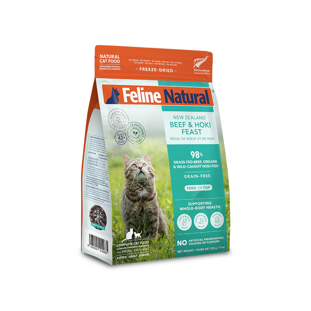 Feline Natural Freeze Dried Beef & Hoki Feast