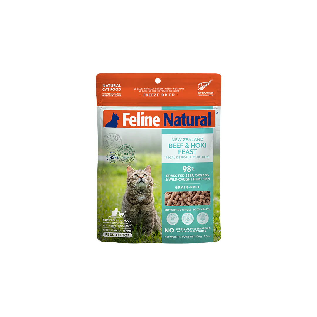 Feline Natural Freeze Dried Beef & Hoki Feast