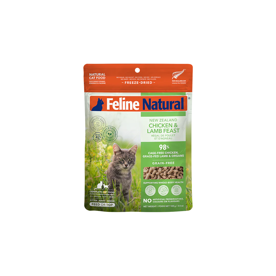 Feline Natural Freeze Dried Chicken & Lamb Feast