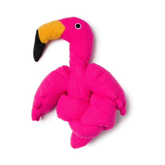 FabDog Twisty Flamingo Dog Toy