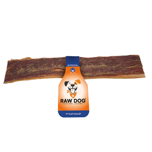 Raw Dog Flat Beef Gullet Jerky 12"