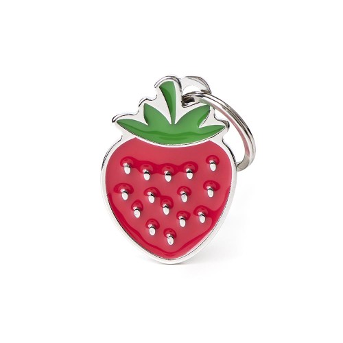MyFamily Food Strawberry Dog Tag
