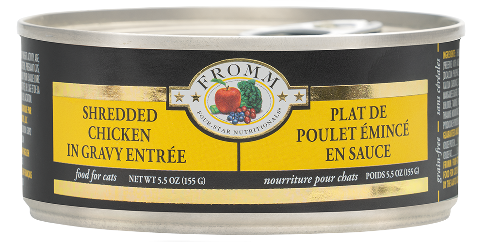 Fromm Four Star Shredded Chicken Entree Canned Cat Food 5.5 oz
