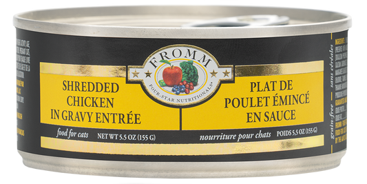 Fromm Four Star Shredded Chicken Entree Canned Cat Food 5.5 oz