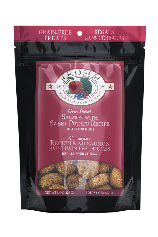 Fromm Four Star Salmon With Sweet Potato Crunchy Dog Treat 8 oz