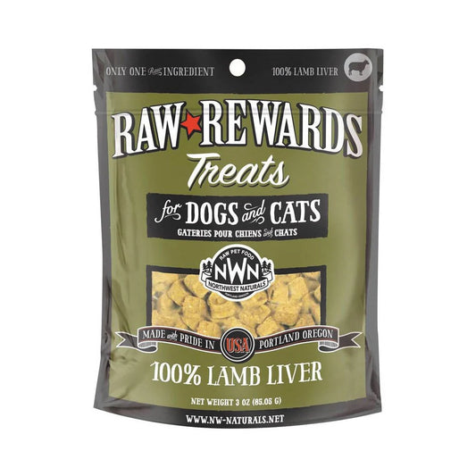 Northwest Naturals Raw Rewards Freeze Dried Lamb Liver 3oz