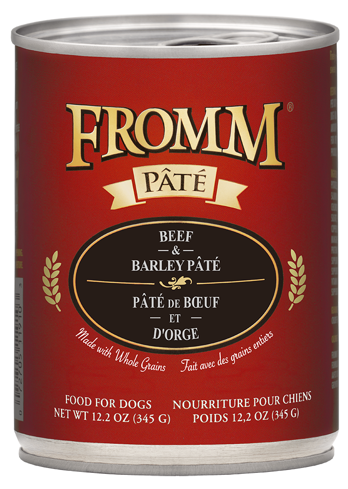 Fromm Beef & Barley Pate Canned Dog Food 12.2-oz