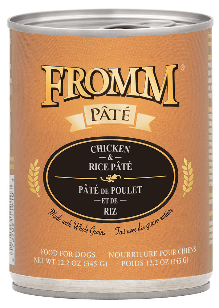 Fromm Chicken & Rice Pate Canned Dog Food 12.2 oz