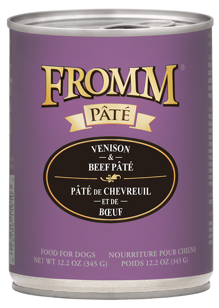 Fromm Venison & Beef Pate Canned Dog Food 12.2 oz