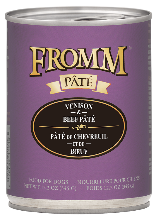 Fromm Venison & Beef Pate Canned Dog Food 12.2 oz