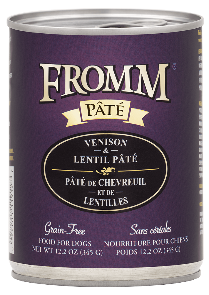 Fromm Venison & Lentil Pate Canned Dog Food 12.2 oz