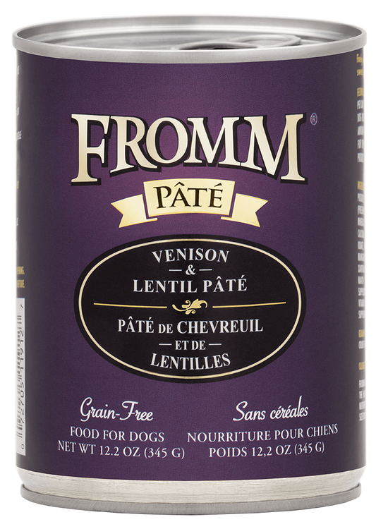 Fromm Venison & Lentil Pate Canned Dog Food 12.2 oz