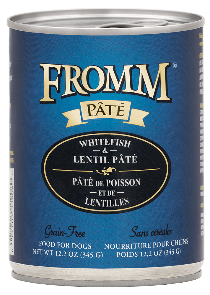 Fromm Whitefish & Lentil Pate Canned Dog Food 12.2-oz