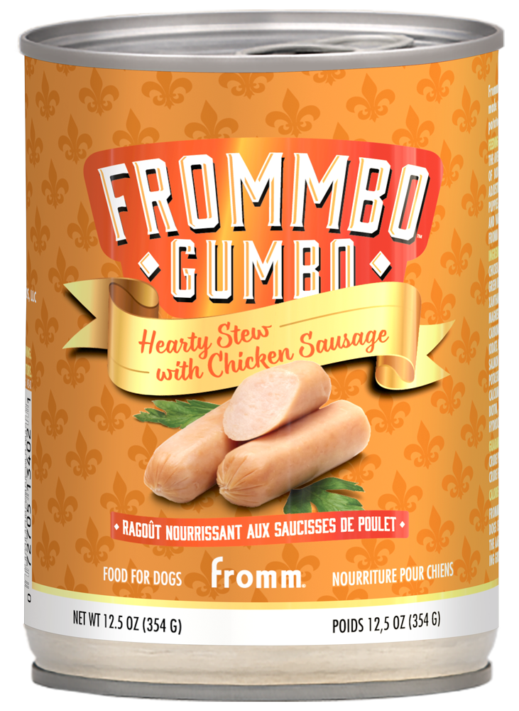 Fromm Frommbo Gumbo Hearty Stew with Chicken Sausage Canned Dog Food 12.5 oz