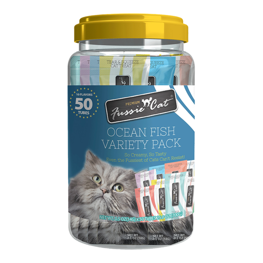 Fussie Cat Puree Treat 10 Flavor Variety 50pk